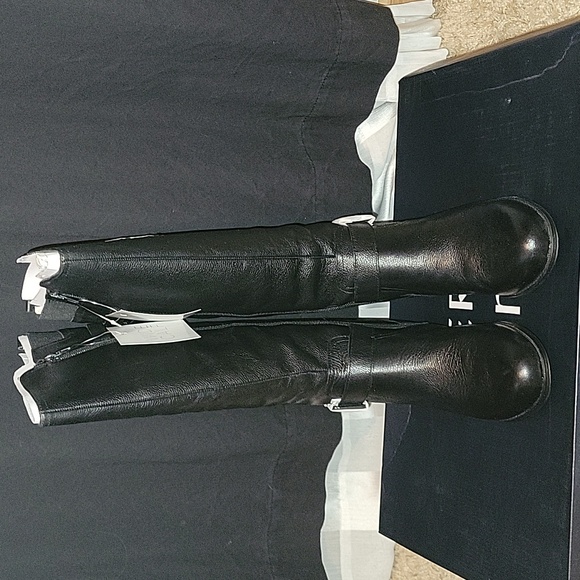 Wide Calf Black Knee High Boots - Picture 6 of 10